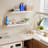 36 Inch Long Floating Shelves For Wall, White 12 Inch Deep Floating Shelves Set Of 2, Wall Shelves For Bathroom Over Toilet, Live Edge Display Shelf With Invisible Brackets For Home Decor-1289400658-1289052895
