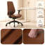 Chaise de bureau ergonomique moderne avec profondeur d'assise réglable, dossier réglable en hauteur, accoudoirs 3D et design inclinable pour le bureau à domicile-129168537