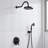 Retro Shower Faucet Set with Rough-In Valve with 9 Inches Rain Shower Head-100003888