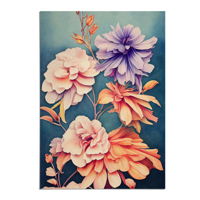 XV1022-4261X Stunning Watercolour Flowers No.3 - Print