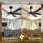 72 Inch Ceiling Fans No Light With Remote Control, 8 Reversible Blade, Quiet Dc Motor, Timer Function, 6-speed, Industrial Ceiling Fan For Bedroom Home Kitchen (black)