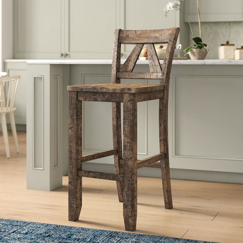 Solid Wood Counter Stool