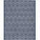 Foundry Select Versatile Diamond Navy Blue Indoor/Outdoor Area Rug