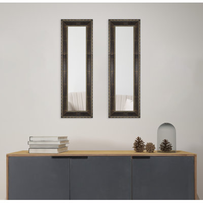 Derrell Solid Wood Flat Wall Mirror