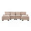Luxueux canapé nuage avec coussins à haute résilience et design en forme de U spacieux pour un confort et un style ultimes-193540450