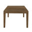 Ensemble de salle à manger brun 7 pièces avec grande table et chaises rembourrées-606439979