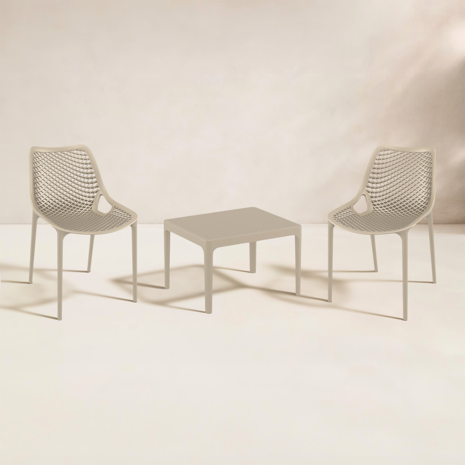 Farrah 2-Person Patio Seating Group, Beige