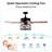 52'' Low Profile Ceiling Fan With Lights