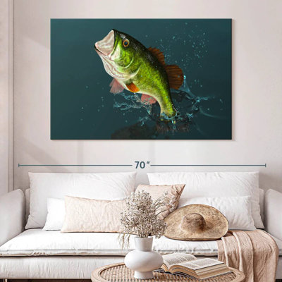 Jumping Large Mouth Bass