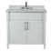 36” Single Vanity Set With White Carrara Marble Top and Mirror