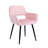 Kristina 17'' H Velvet Upholstered Metal Armchair-1805382026