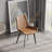 Angiens 19.69'' H Faux Leather Upholstered Metal Side Chair-1517358632-1505847860