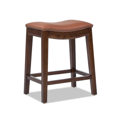 Tabouret de comptoir en cuir 24,5 po Jordank