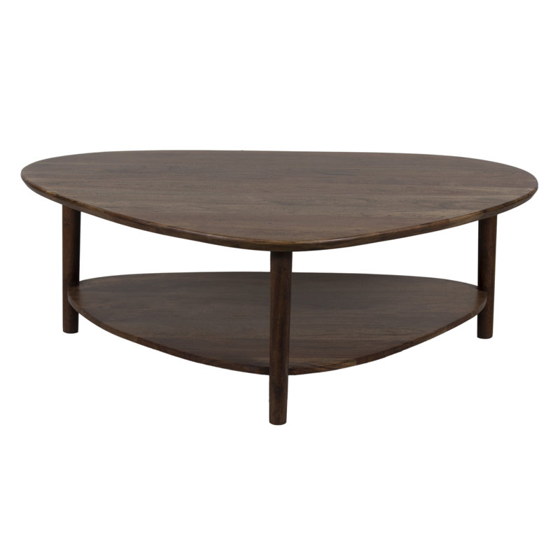 Noma Solid Acacia Wood Coffee Table, Brown