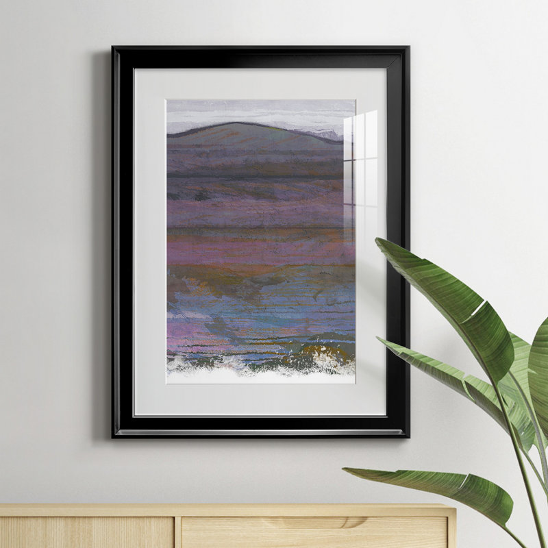 Majestic Mountains I - peinture encadrée, H 22,5 po x l 30,5 po x P 1,5 po, Noir