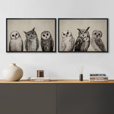 Oiseaux, animaux, hiboux, animal, 2 pièces