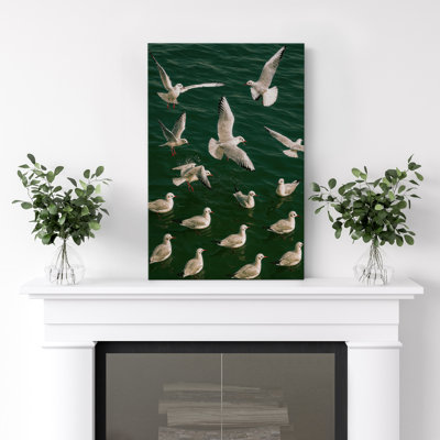 Impression sur toile d'oiseaux volants pour la décoration de salon