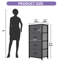 Commode en tissu à 4 tiroirs l 17,7 po Cecilio-653406052