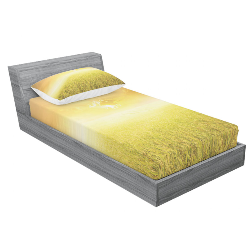 Microfiber Sheet Set, Twin XL Sheet Set with Fitted Sheet