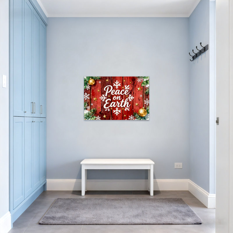 Ornements de Noël en forme de flocon de neige sur la terre, H 24 po x l 36 po