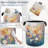 Spring Flower Laundry Hamper With Handle,Foldable Oxford Cloth Daisy Floral Laundry Basket Clothes Storage Basket For Laundry Room/Bedroom/Bathroom