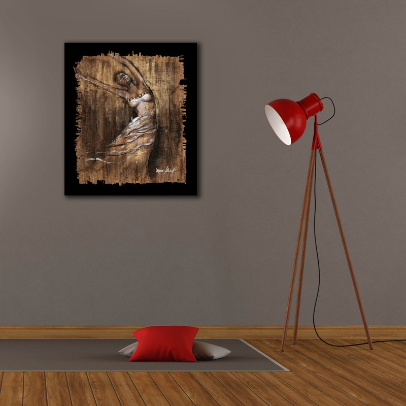«Graceful Motion II» par Monica Stewart, H 30 po x l 26 po x P 1,5 po