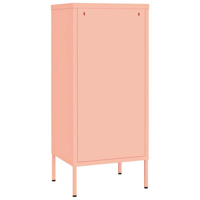 Armoire de rangement Armoire de rangement autoportante rectangulaire en acier rose