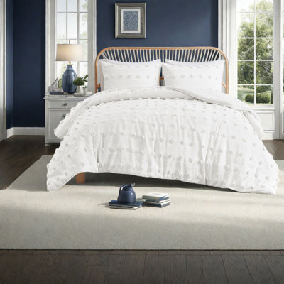 Elegant Twin/twin Xl Bedding Set, Jacquard Polyester Comforter With Hypoallergenic Filling For Modern Bedrooms