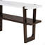 Console étroite avec plateau en marbre, table de hall d'entrée rétro avec tablette ouverte, table de canapé pour le vestibule, le couloir et le salon-799034936