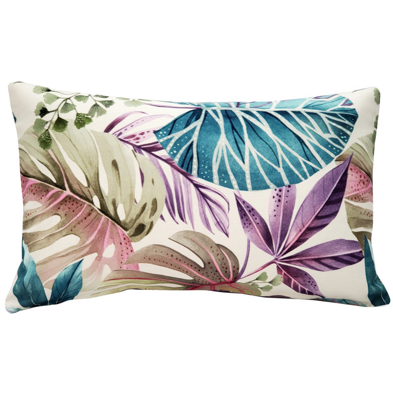 Floral Cotton Throw Pillow