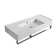 Scarabeo By Nameeks 18.2'' White Ceramic Rectangular Bathroom Sink with Overflow