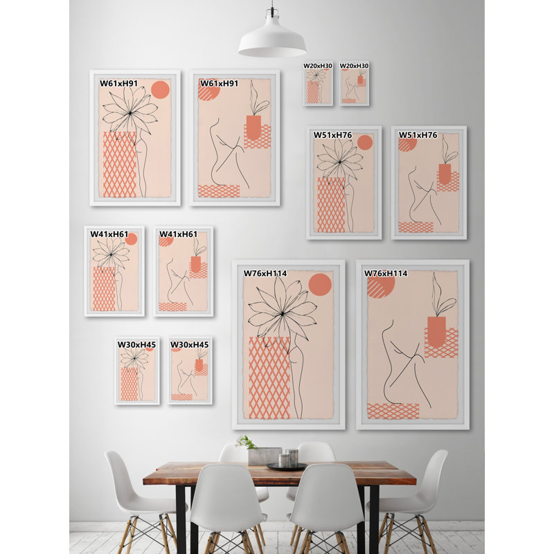 Bare and Sun-Kissed 2 Piece Single Picture Frame Painting, 45cm H x 38cm W x 3.81cm D