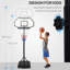 Système de basketball portatif Aosom