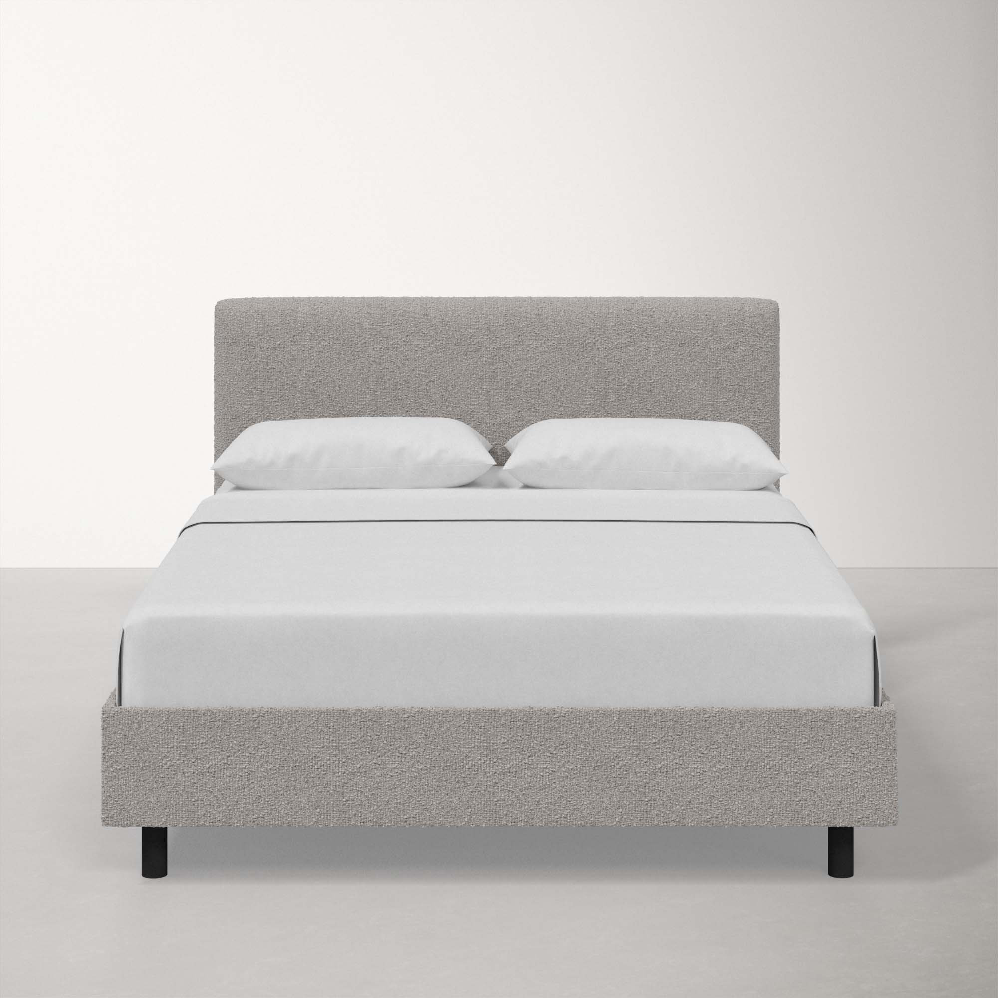 Adrien Upholstered Bed, Classic Elephant Boucle, Queen
