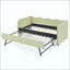 Divan-lit rembourré polyvalent 3 en 1 avec couchette coulissante et poches de rangement latérales, idéal pour les espaces multiples et les espaces restreints-131208704-131208708