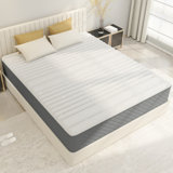 12" queen mattress pillow top hybrid mattress memory foam medium firm, CertiPUR-US, SGS Certified