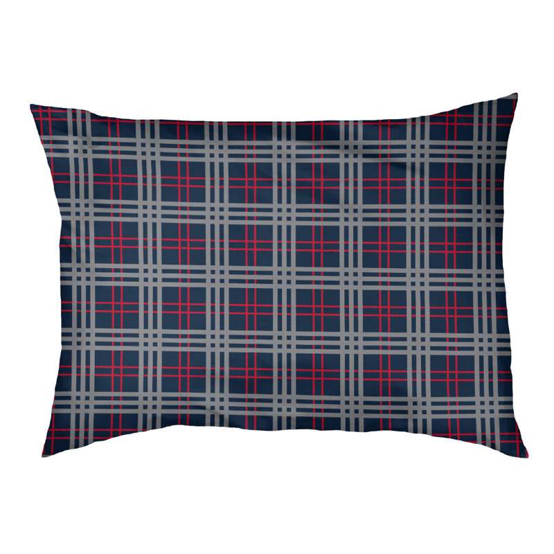 Oreiller d’intérieur de luxe Tennessee football, Petit (l 28 po x p 18 po x p 4 po), Bleu marine / rouge / argent