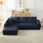 Canapé modulaire surdimensionné en L FAUX FUR-734123030-734123031