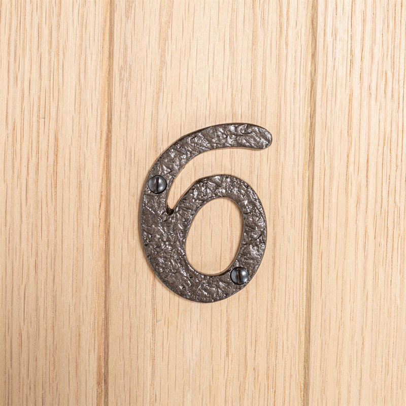 7.6cm H Iron House Number