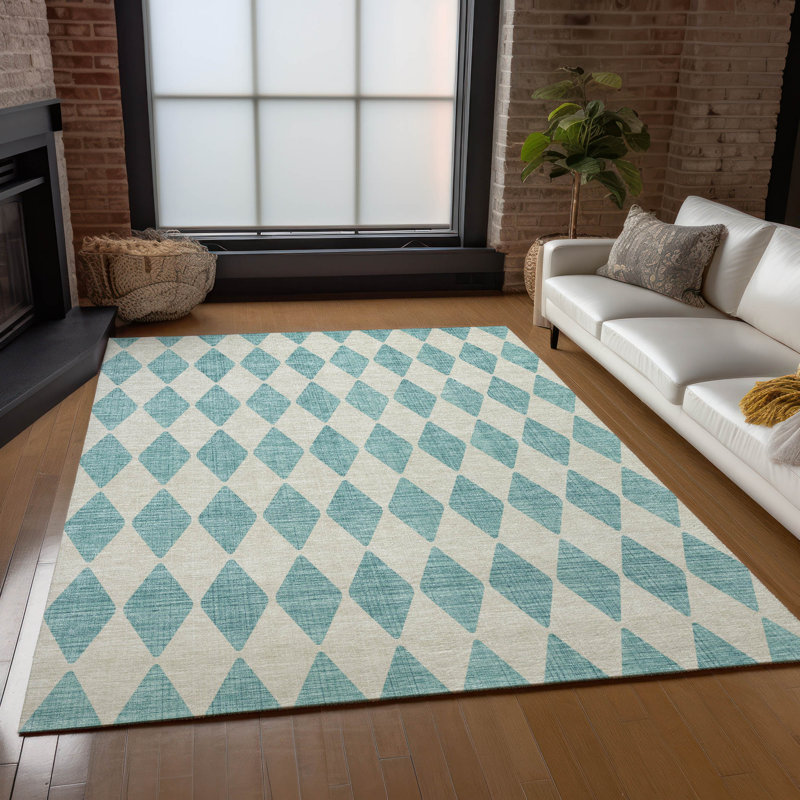 Tapis intérieur / extérieur Fayme, Rectangle 5 pi x 7 pi 6 po