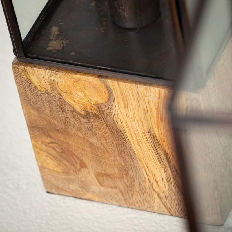 Ensemble de lanternes de table en métal 2 pièces