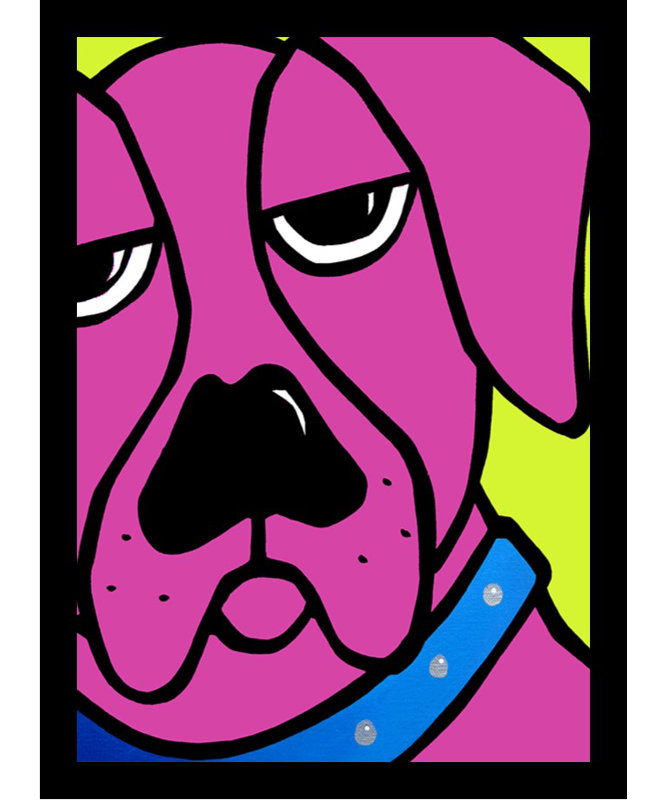 « bubba » par fidostudio, impression encadrée, Noir