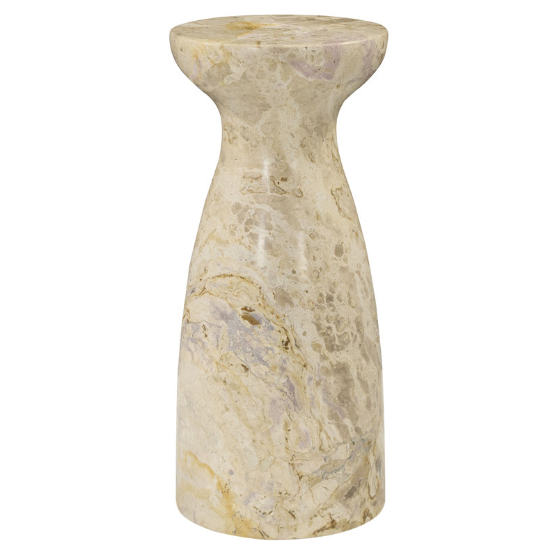 Table à boissons en marbre Klaradelle, Beige