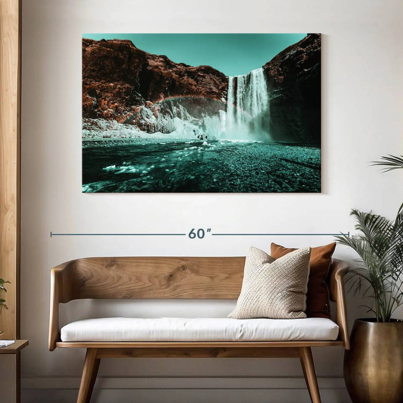 Ravi Waterfall Rainbow Retro Pop, 32" H x 48" W