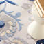 Tapis floral bleu / gris intérieur / extérieur Floral-537295530
