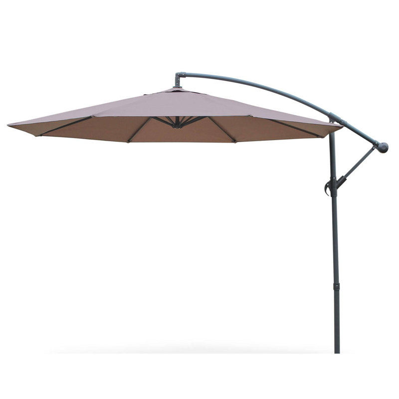 Nia 300cm Cantilever Parasol, Brown