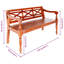 Banc pour hall d'entrée avec banc pour le couloir en bois d'acajou de style entier-1504369514-1583949873
