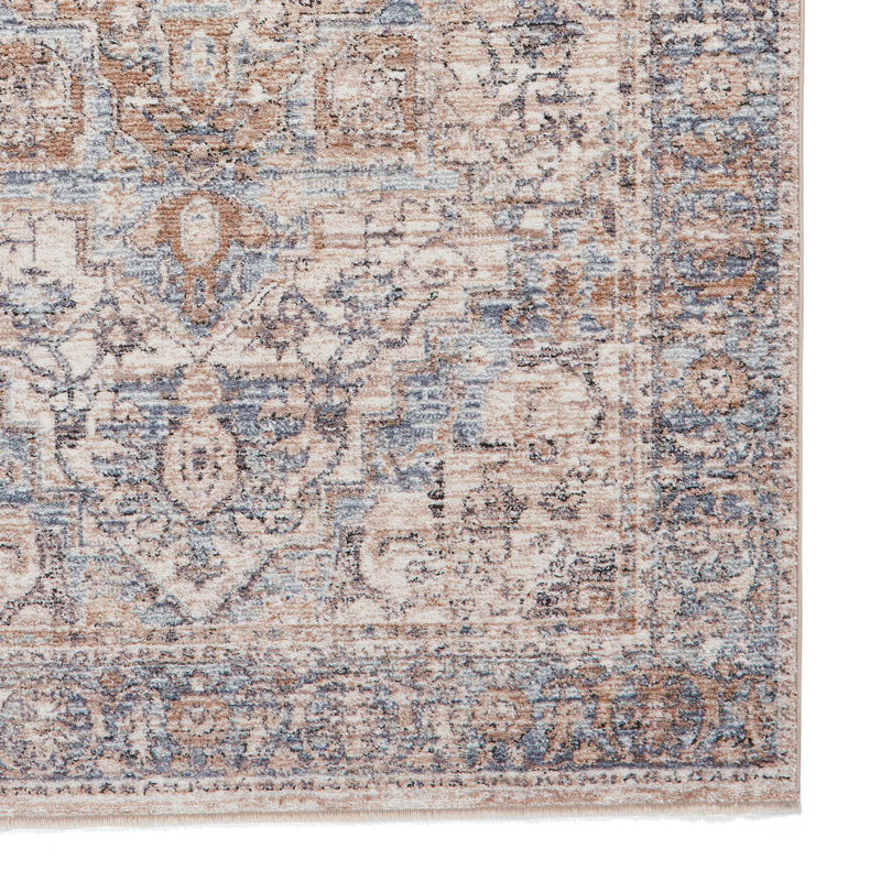 Vintage area rug Machine Woven Rectangle Blue, Rectangle 80 x 150cm