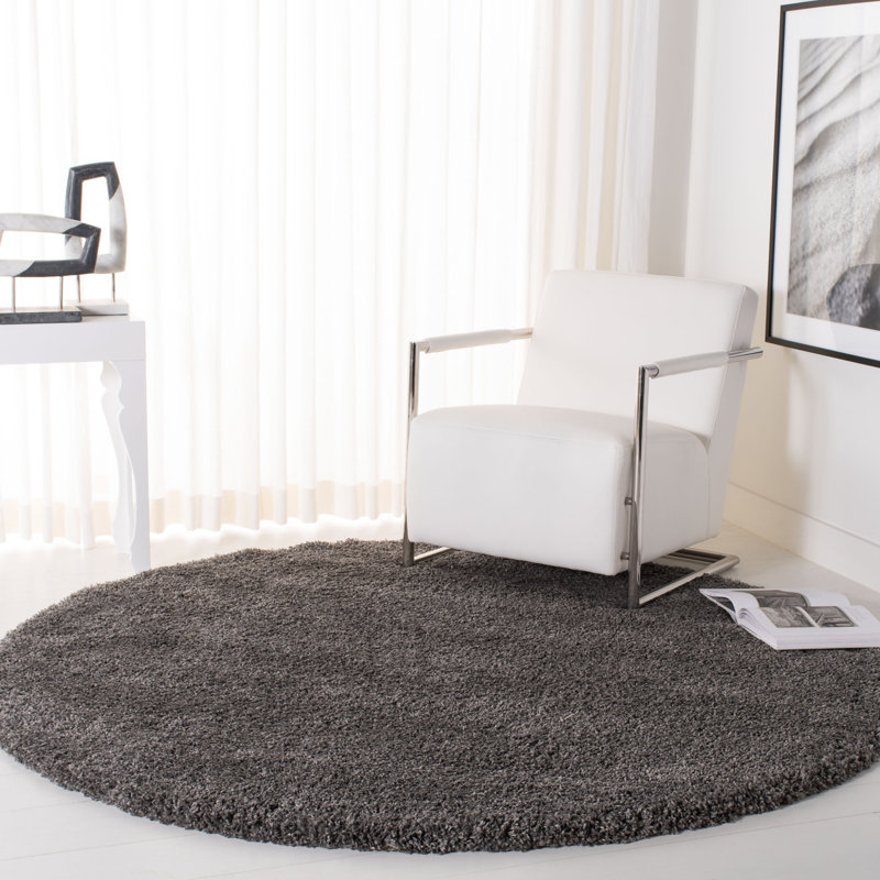 Tapis à poils longs Chiles Royal, Rond 6 pi 7 po
