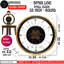 Horloge murale en bois noir The-Gear's